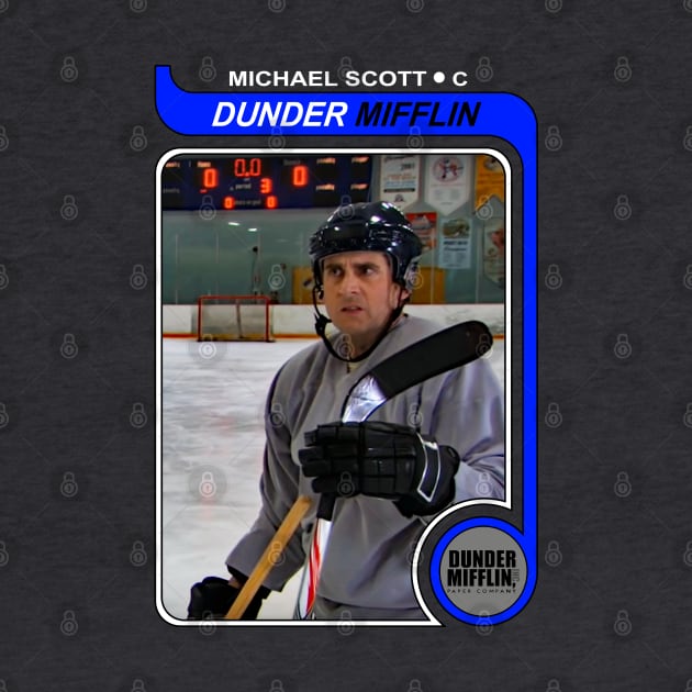 Michael Scott 1979 O-Pee-Chee Hockey Card (Borderless) by ParaholiX